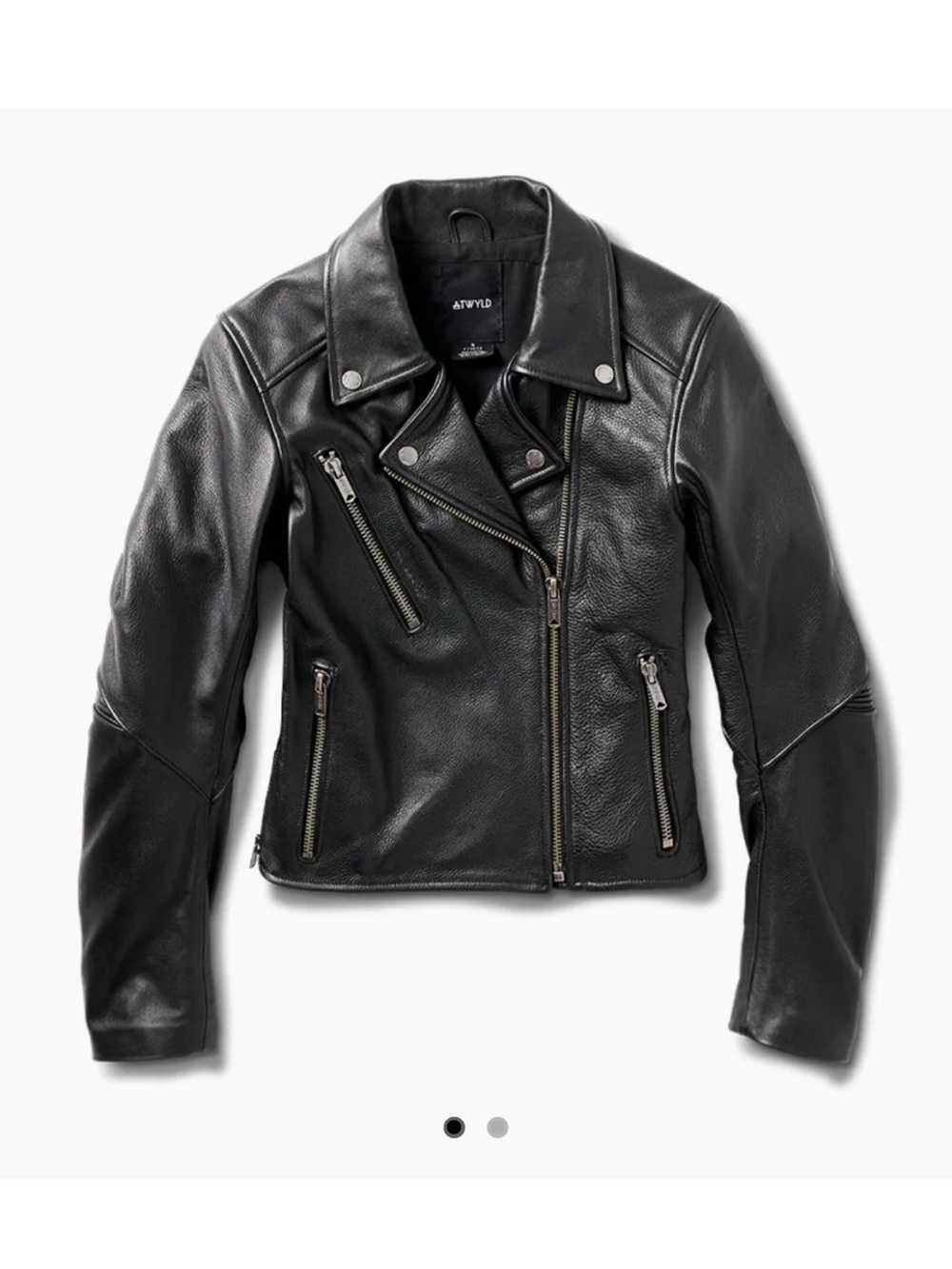 ATWYLD Bader Black Leather Moto Jacket w/armor
